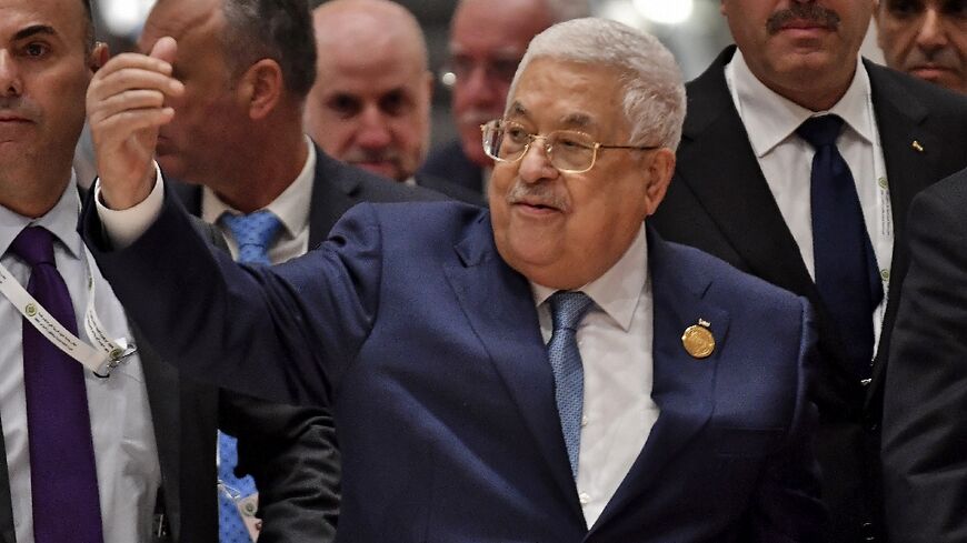 Palestinian president Mahmud Abbas, speaking at an Arab League summit in Algeria,said Israel was 'systematically destroying the two-state solution'