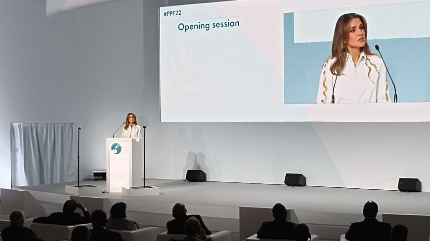 Jordan's Queen Rania opens the Paris Peace Forum