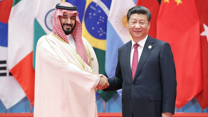 Chinese President Xi Jinping arrives in Saudi Arabia on Wednesday for three days of meetings: in this photo from Sept. 4, 2016, he greets Saudi Crown Prince Mohammed bin Salman in Hangzhou, China.