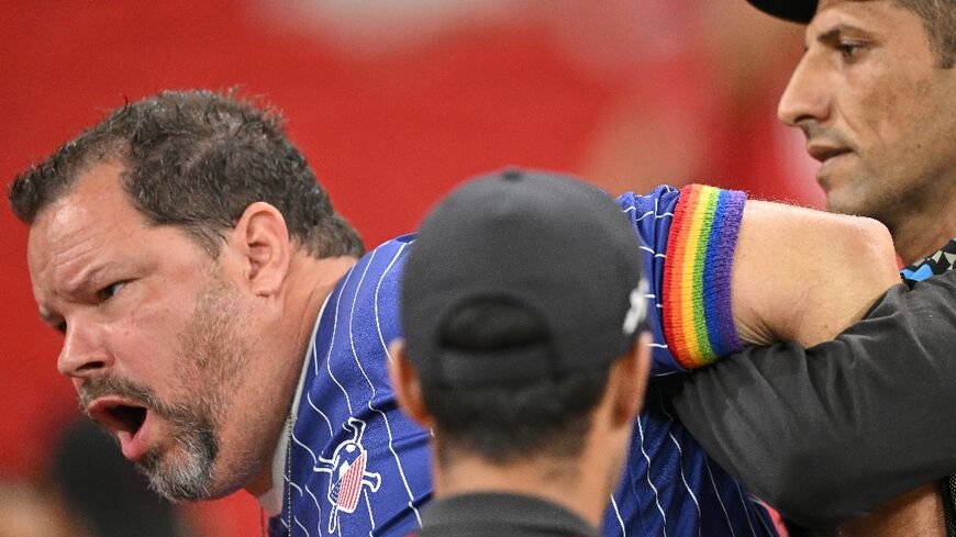 During the tournament, some fans have worn rainbow clothing