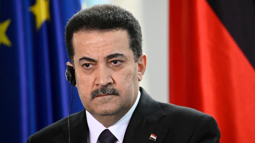 Iraqi Prime Minister Mohammed Shia al-Sudani, seen during a Berlin visit on January 13, 2023, has defended the continued presence in his country of US and allied forces as necessary in the fight against the Islamic State 