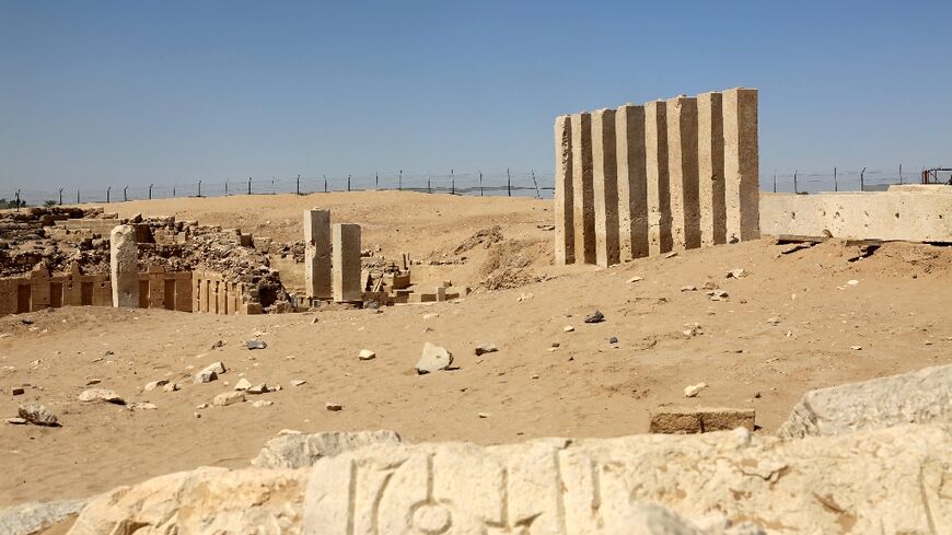 UNESCO listed ruins in Yemen's Marib province harking back to the Saba kingdom