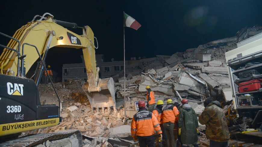 Rescuers worked through the night to reach the students at the collapsed hotel in Adiyaman