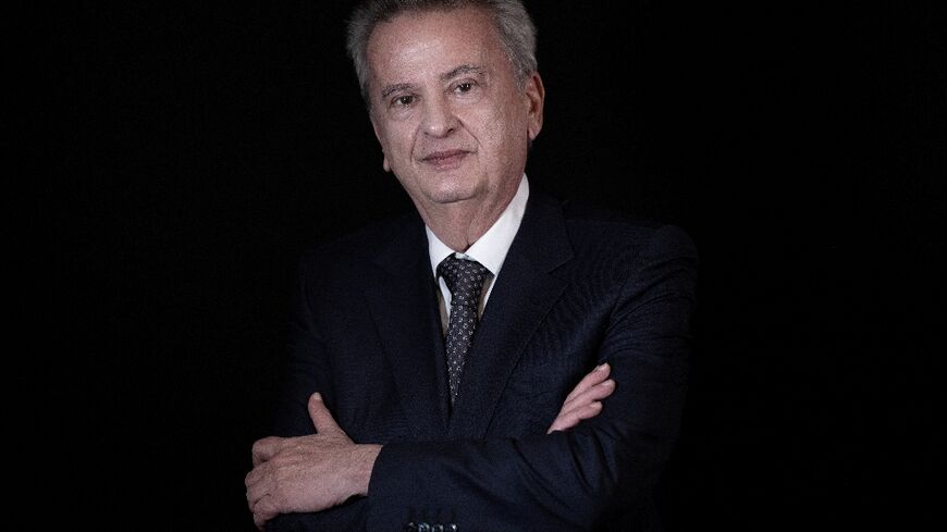 Lebanon's Central Bank Governor Riad Salameh during a studio photo session in Beirut on December 20, 2021