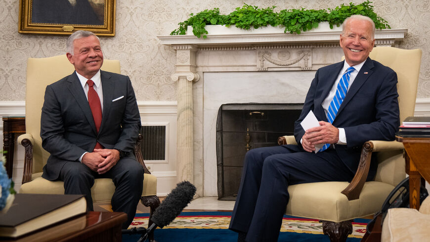 US President Joe Biden meets with King Abdullah II of Jordan.