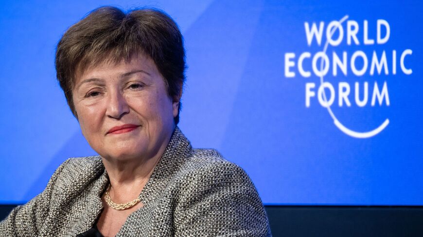 International Monetary Fund (IMF) Managing Director Kristalina Georgieva attends a session at the World Economic Forum (WEF) annual meeting in Davos on January 17, 2023. (Photo by Fabrice COFFRINI / AFP) (Photo by FABRICE COFFRINI/AFP via Getty Images)