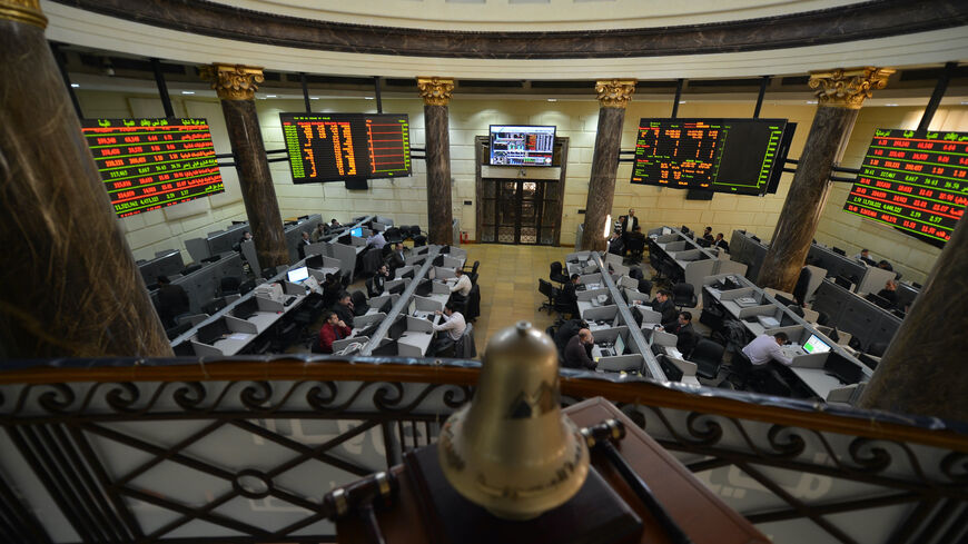 A general view of the Egyptian Stock Market in the capital Cairo on January 6, 2013. 