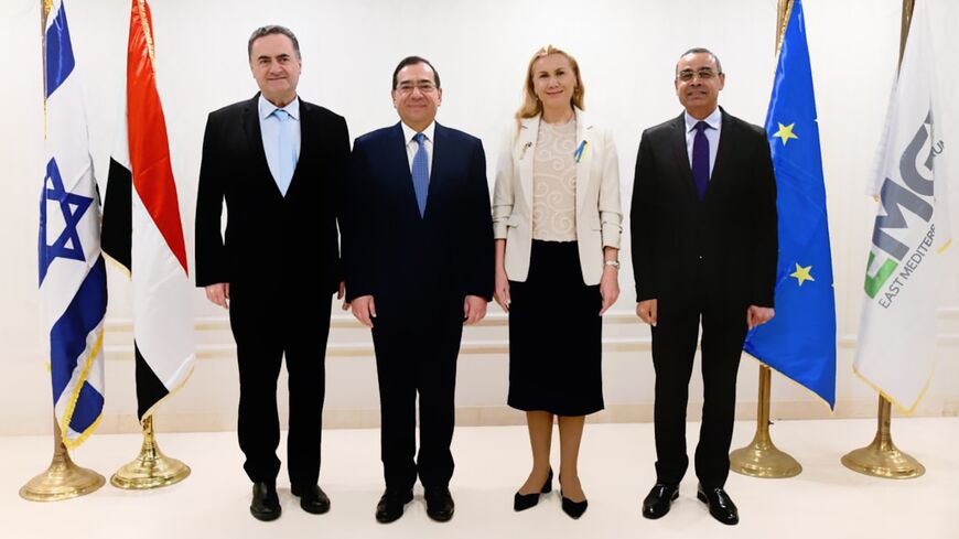 (From left to right) Israel's Energy Minister Haim Katz.