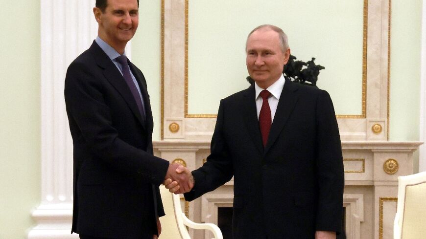 Assad, who arrived in Moscow on Tuesday, voiced support for Moscow's military campaign in Ukraine