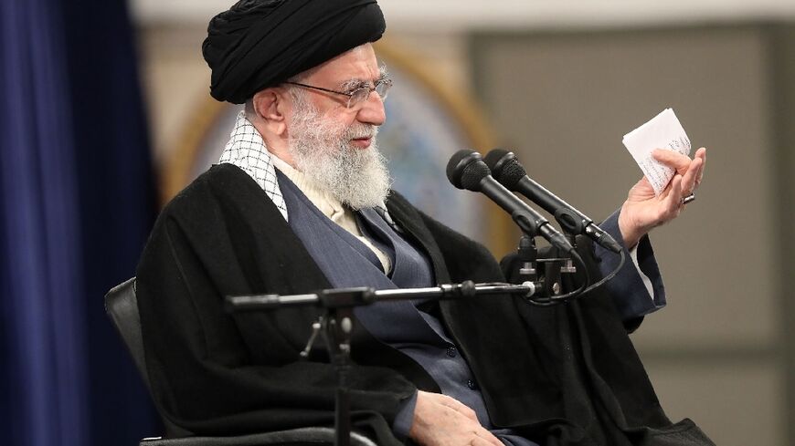 Iranian Supreme Leader Ayatollah Ali Khamenei on February 8, 2023 in the capital Tehran.