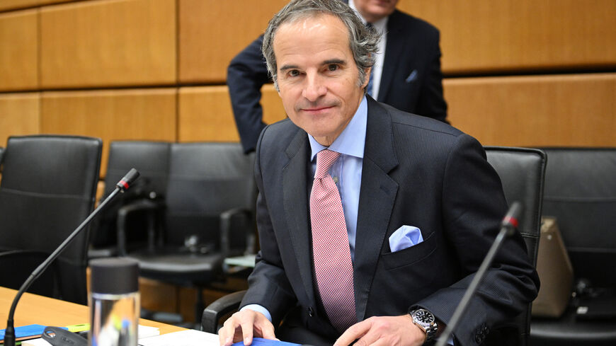 IAEA Director General Rafael Grossi arrives for the IAEA Board of Governors meeting on March 06, 2023 in Vienna, Austria.