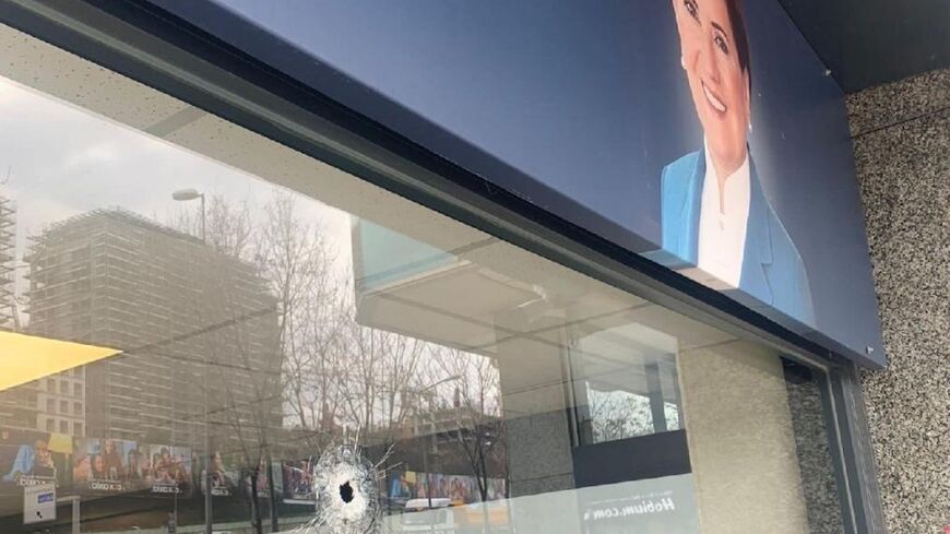İYİ Party's İstanbul office was targeted by gunfire on March 31, 2023.