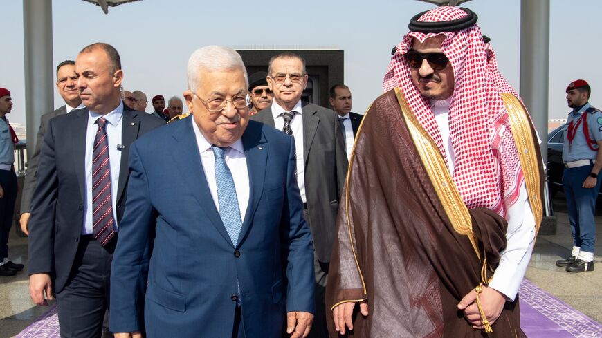 Palestinian President Mahmoud Abbas arrived in Jeddah, Saudi Arabia, a day ahead of his scheduled meeting with Crown Prince Mohammed bin Salman. 