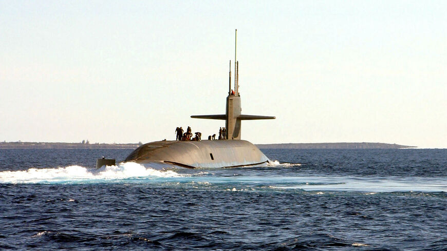 The USS Florida sails during "Giant Shadow," a Naval Sea Systems Command/Naval Submarine Forces exercise to test the capabilities of the Navy's future guided missile submarines January 22, 2003 off the coast of the Bahamas. 