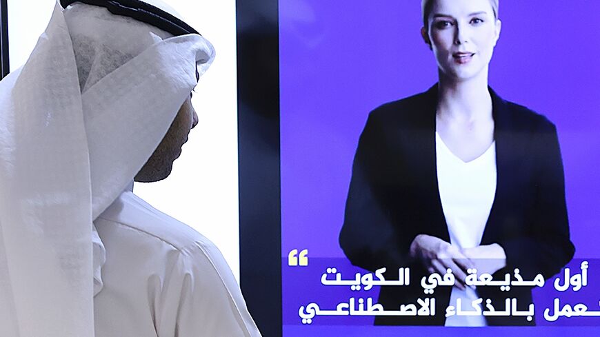 'Fedha' appeared on Kuwait News' Twitter account, as an image of a a woman, her light-coloured hair uncovered, wearing a black jacket and white T-shirt