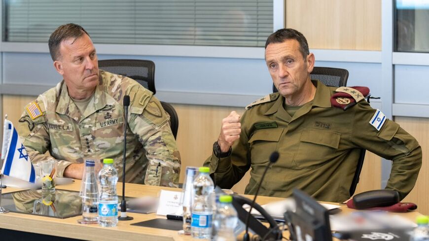 CENTCOM Chief Michael Kurilla meets with IDF Chief of Staff Herzi Halevi, Tel Aviv, May 30 2023 Credit: IDF spokesperson office.