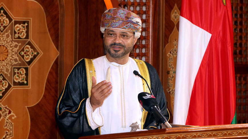Omani Foreign Minister Sayyid Badr al-Busaidi.
