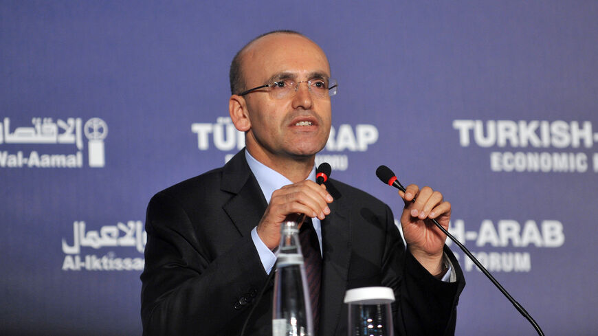 Turkish Finance Minister Mehmet Simsek.