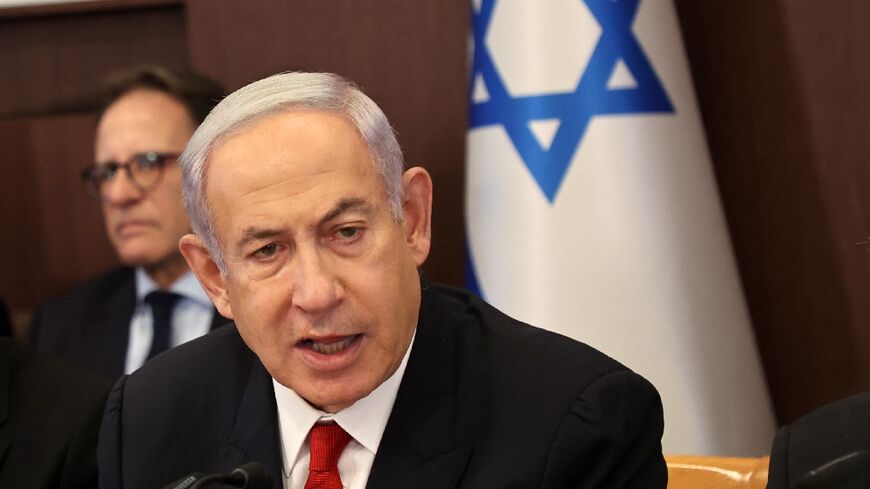 Israel's Prime Minister Benjamin Netanyahu attends the weekly cabinet meeting in Jerusalem on July 9