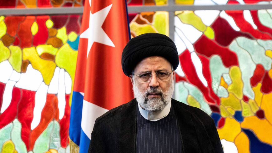 Iran's President Ebrahim Raisi attends the signing of bilateral agreements ceremony at the Revolution Palace in Havana on June 15, 2023.