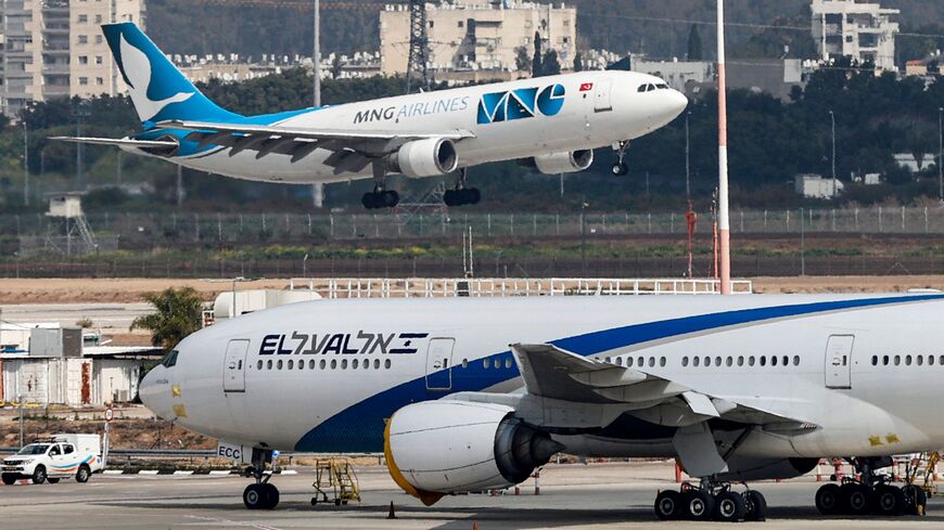 This picture taken on March 7, 2021 shows an Israeli El Al Boeing 787-8 Dreamliner aircraft.