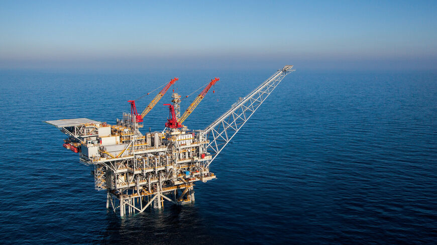 MEDITERRANEAN SEA, ISRAEL - MARCH 28: In this handout image provided by Albatross, The Tamar drilling natural gas production platform is seen some 25 kilometers West of the Ashkelon shore on March 28, 2013 in Israel. The offshore Tamar drilling site which was originally dispatched from a shipyard in Texas at the end of last year is due to start producing natural gas next week. Over the past few years Israel has suffered from a shortage in natural gas, but with the new platform that weighs 34,000 tons and wi