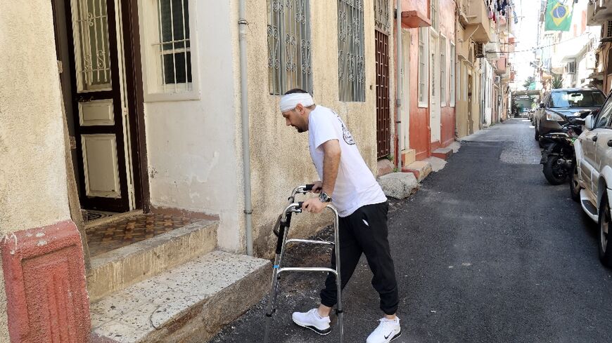 Already ill with multiple sclerosis, Dany Salameh found himself struggling to walk after the Beirut port blast