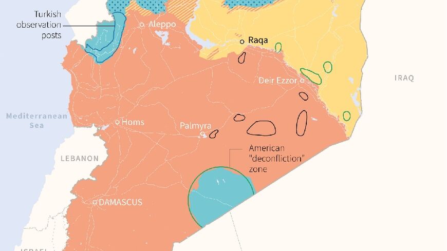 Syria: zones of influence