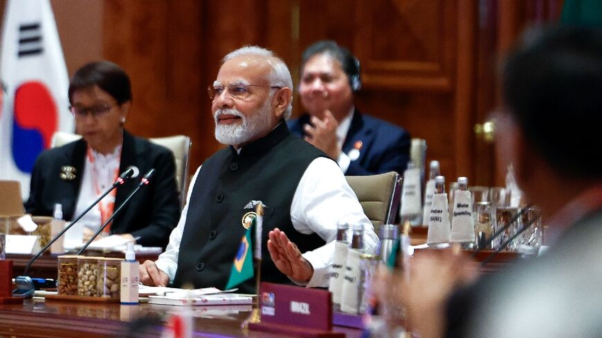 Indian Prime Minister Narendra Modi attends a session of the G20 summit in New Delhi