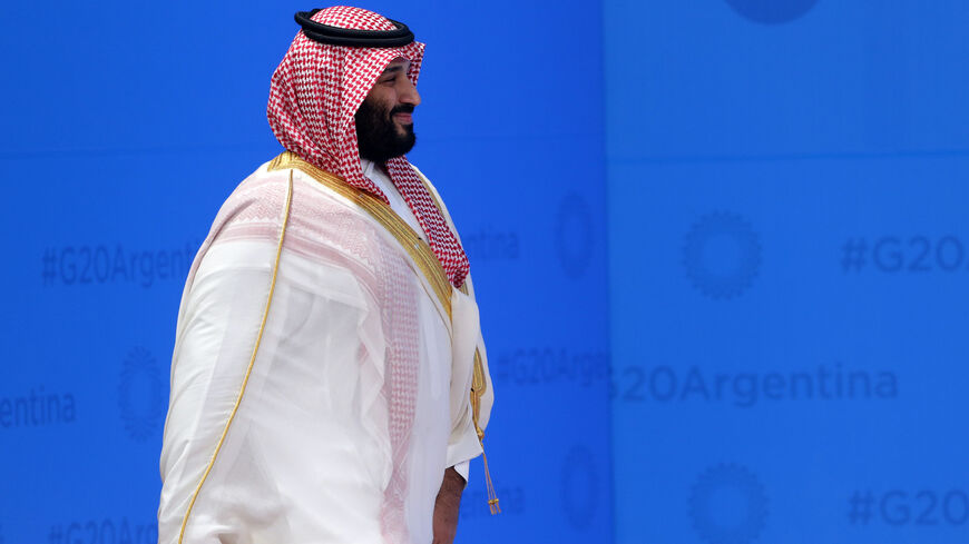 BUENOS AIRES, ARGENTINA - NOVEMBER 30: Crown Prince of Saudi Arabia Mohammad bin Salman al-Saud ahead of the family photo on the opening day of Argentina G20 Leaders' Summit 2018 at Costa Salguero on November 30, 2018 in Buenos Aires, Argentina. (Photo by Daniel Jayo/Getty Images)