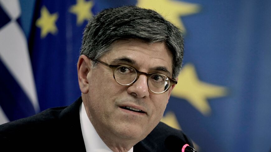US Treasury Secretary Jacob Lew looks on during a press conference after his meeting with the Greek Finance Minister in Athens on July 21, 2016.