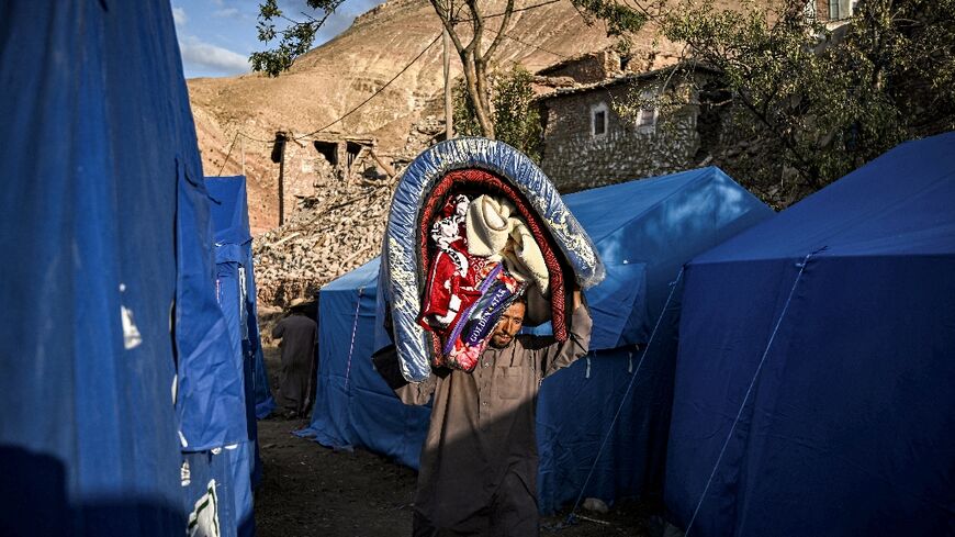 In the Moroccan mountain village of Ighermane, 90 families have been reduced to sleeping rough or in donated tents since the earthquake struck late last week