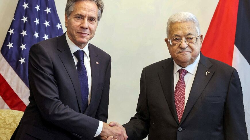 US Secretary of State Antony Blinken meets Palestinian president Mahmud Abbas in Jordan