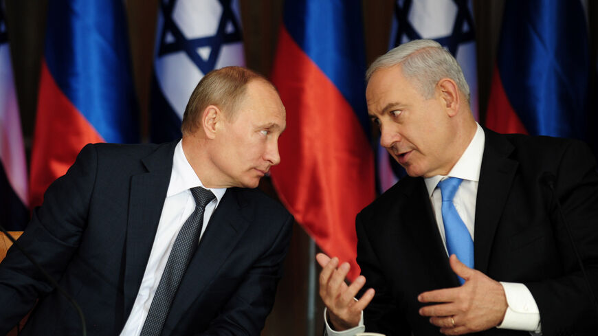 Russian President Vladimir Putin and Israeli Prime Minister Benjamin Netanyahu.