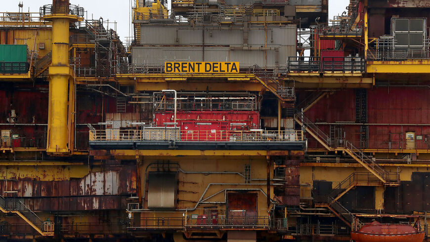 Shell's Brent Delta Topside offshore oil drilling rig platform.