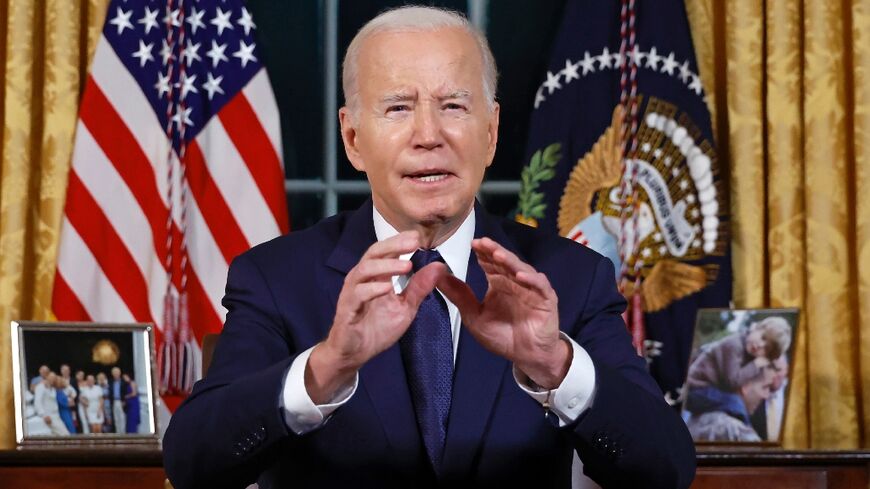 US President Joe Biden addresses the nation on the conflict between Israel and Gaza and the Russian invasion of Ukraine