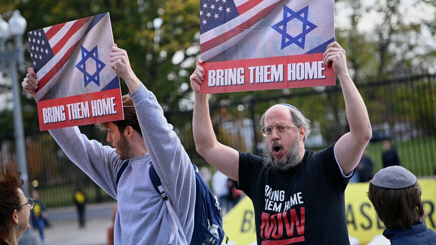 Hostage demonstrators White House Israel