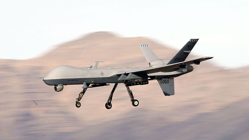 An MQ-9 Reaper drone, much like this one, was downed by the Huthi rebels off Yemen, a Pentagon official says
