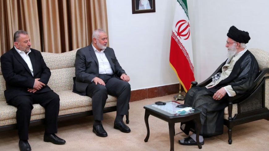 Haniyeh meets Khamenei