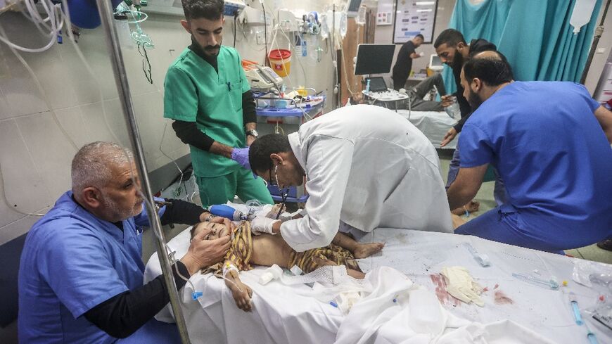 The only hospitals still functioning in the Gaza Strip are in the south of the territory