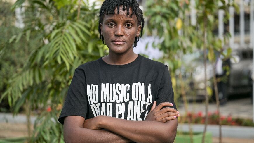 Ugandan climate activist Vanessa Nakate poses for a photograph at the Africa Climate Summit in Nairobi on September 4