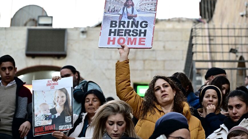 The families of hostages continue regular protests  in Israel