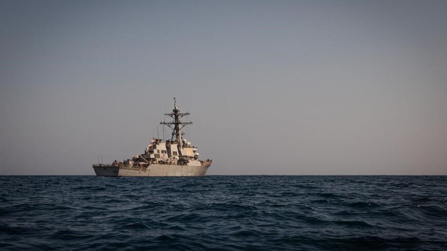An image obtained from the US Department of Defense shows guided missile destroyer USS Carney in the Middle East region on December 6, 2023