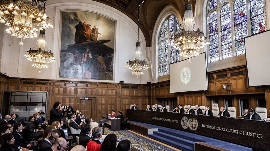A general view of the International Court of Justice during a public hearing, The Hague, June 6, 2023. 