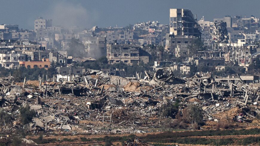 A picture taken in southern Israel near the border with the Gaza Strip on Dec. 15, 2023.