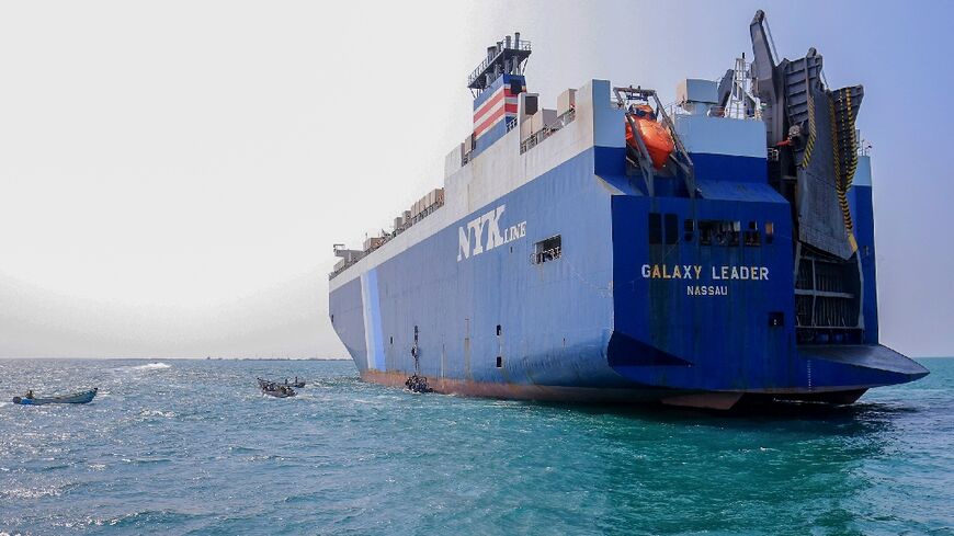 Huthi fighters seized the Galaxy Leader cargo ship last year, one of several attacks on Red Sea shipping