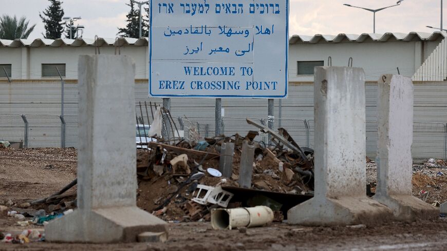 Three months after the October 7 attacks by Hamas on southern Israel, the Erez border crossing through which people with permits could pass to and from Israel and Gaza is badly damaged and littered with bullet-riddled cars
