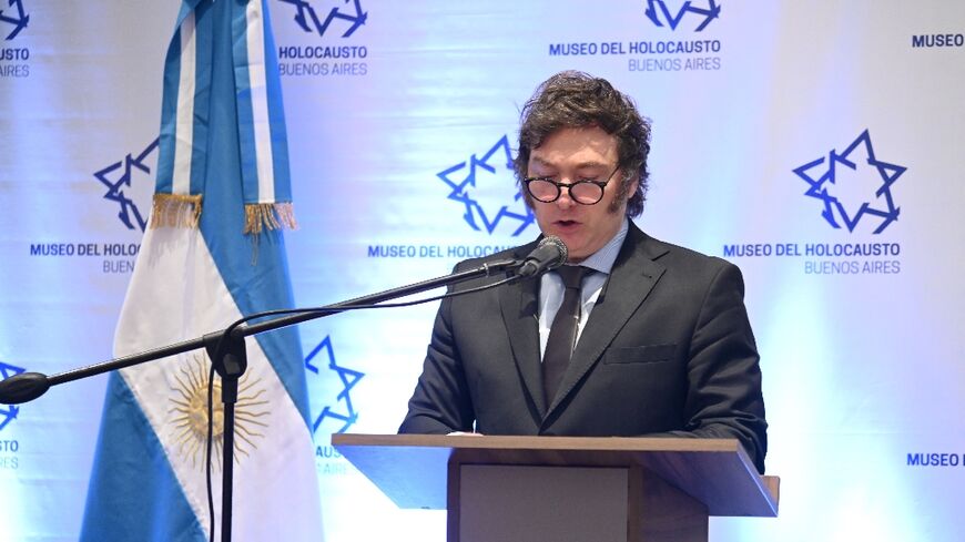 Milei has presented himself politically as an ally to Israel, and has said he is open to moving Argentina's embassy from Tel Aviv to Jerusalem
