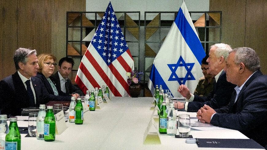 US Secretary of State Antony Blinken met in Tel Aviv with former Israeli army chief of staff Gadi Eisenkot and former Israeli Defence Minister Benny Gantz, both members of the current Israeli war cabinet
