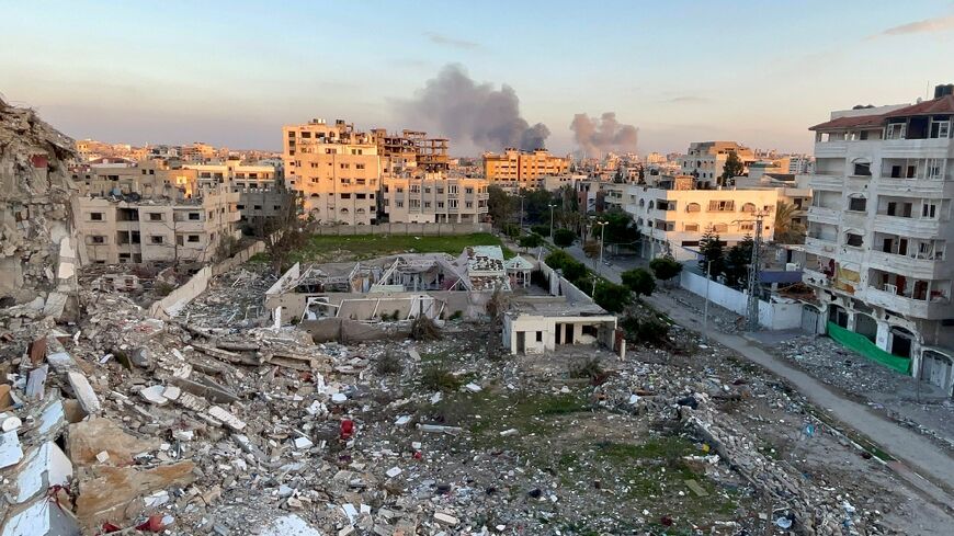 Swathes of Gaza City have been destroyed in the war now raging in its fifth month